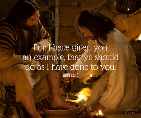 John 13:15 - LDS Scripture of the Day