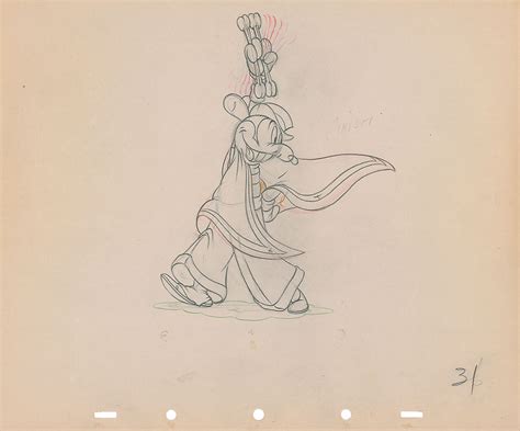 Mortimer Mouse production drawing from Mickey’s Rival | RR