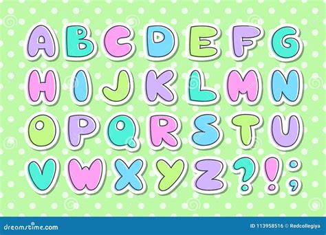 Vector baby alphabet stock illustration. Illustration of alphabet - 113958516