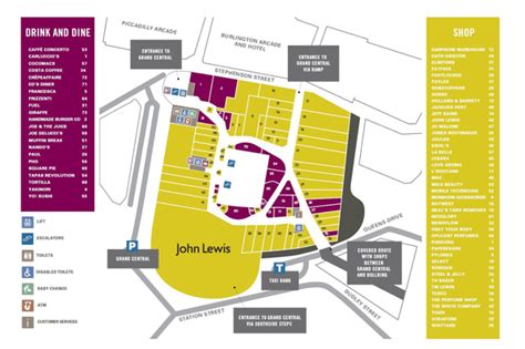 Find your way around Grand Central Birmingham with this map of every shop, cafe, restaurant ...