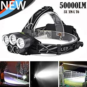 Castnoo LED Headlamp Rechargeable Zoomable 1500 Lumen XML T6 Led Headlight Flashlight for ...