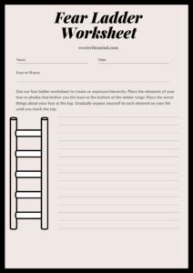 Fear Ladder Worksheet for Exposure Hierarchy - Rewire The Mind - Online ...