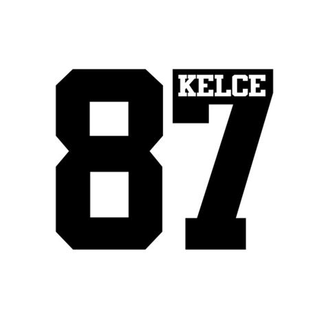 Travis Kelce 87 Permanent Vinyl Decal - Etsy