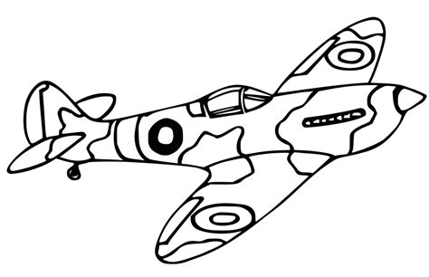 World war 2 airplane coloring pages - easyserg