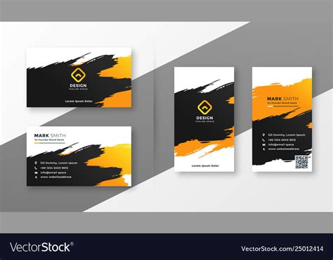 Abstract creative business card design Royalty Free Vector