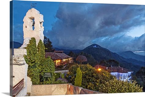 Colombia, Bogota, night scene from Monserrate hill Wall Art, Canvas ...