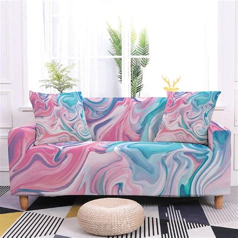 Pink Swirl Couch Cover Sofa Slipcover | shopcouchcovers | Reviews on Judge.me