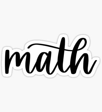 Math Stickers | Lettering, School stickers, Print stickers