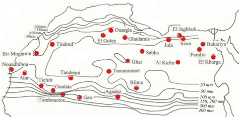 Sahara Desert Oasis Map