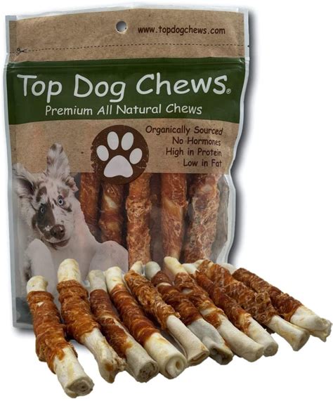 Chicken Wrapped Rawhide Rolls North American Made - 25 Pack – Top Dog Chews