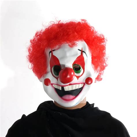 H&D Latex Cute Clown Mask for Adults,Halloween Costume Party Masks ...