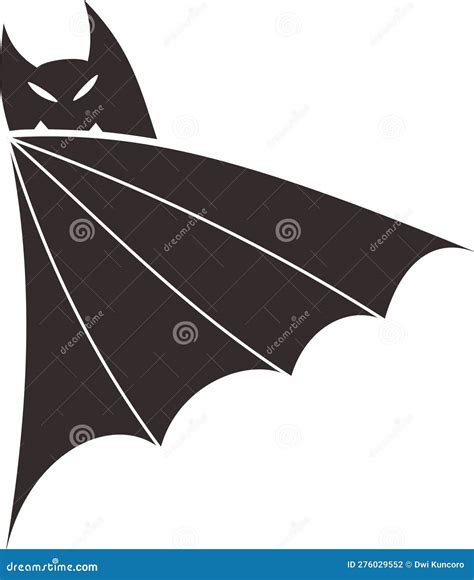 Black Bat Vector Icon Stock Illustration of Sign Stock Vector - Illustration of cartoon, line ...