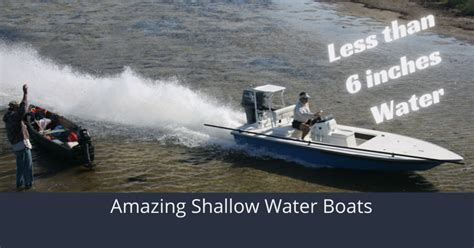 Best Boat For Shallow Water: 17 New Models That Can Go Less Than 6 ...