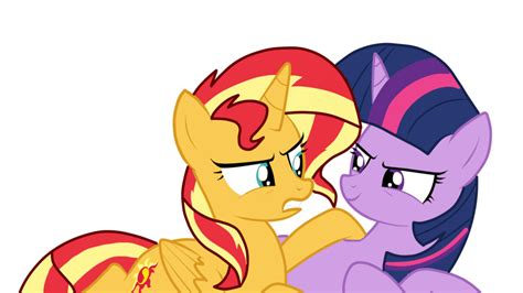 MLP Sunset Shimmer And Twilight Sparkle