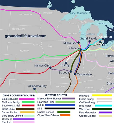 Amtrak Map and Route Guide | Grounded Life Travel