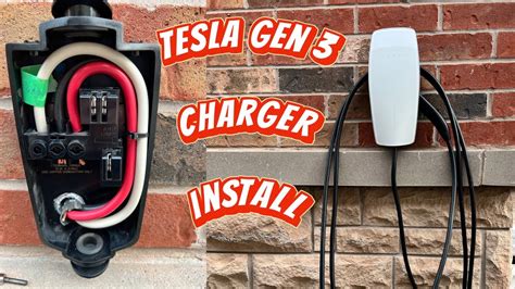 Tesla Wall Charger installation (Gen 3) - YouTube