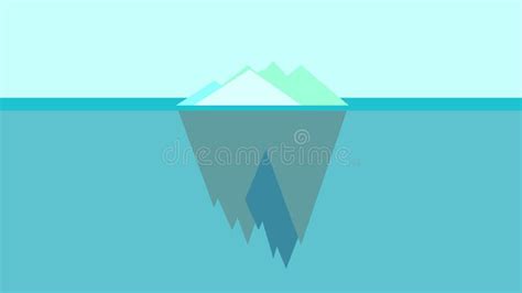 Iceberg Phenomenon Illustration Vector Stock Photo - Illustration of ...