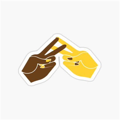 "greek hand sign " Sticker for Sale by amccartney8700 | Redbubble