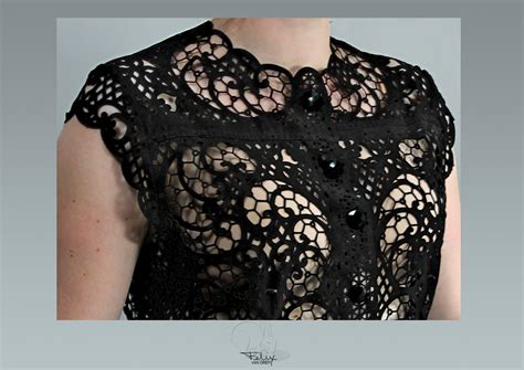 Laser-cut vintage leather in lace pattern on Behance