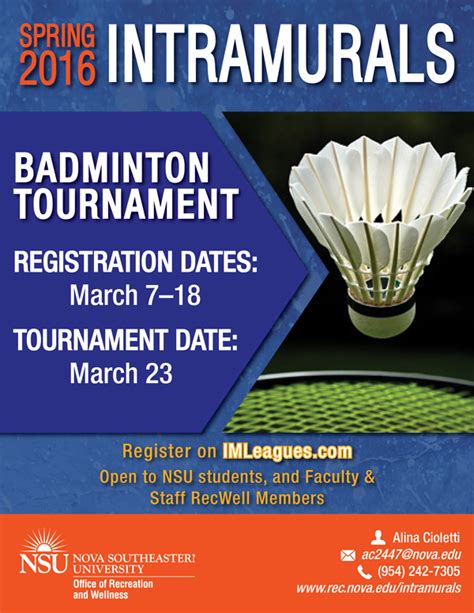 Register for Badminton Tournament – NSU SharkFINS