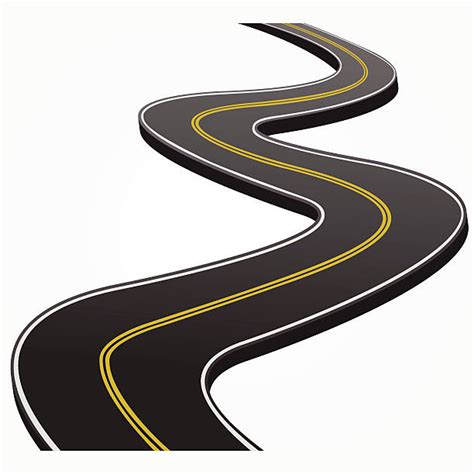 Curved Road Clip Art, Vector Images & Illustrations - iStock