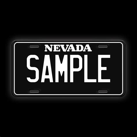 Black Custom Nevada License Plate – Limitless Workshop