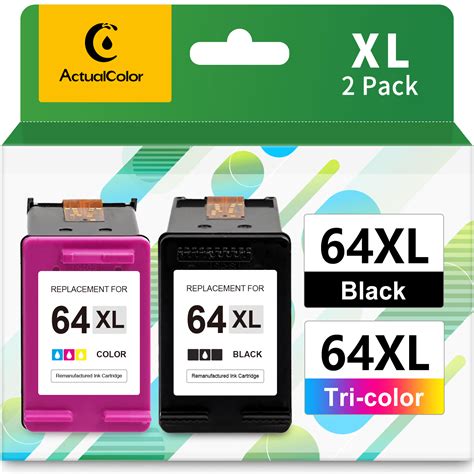 64XL Ink Cartridge for HP 64XL 64 XL Ink Cartridge for HP Envy Photo 7855 7155 6255 7164 7830 ...