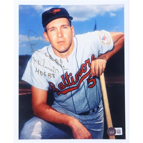 Brooks Robinson Signed Orioles 8x10 Photo Inscribed "HOF 1983" (Beckett ...