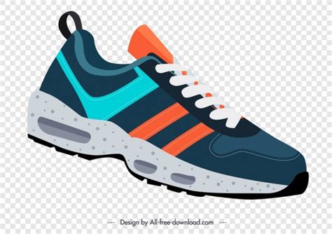 Sport shoe template modern design colorful ornament Vectors graphic art designs in editable .ai ...