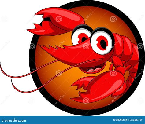 Funny Red Shrimp Cartoon Stock Photography - Image: 28705122