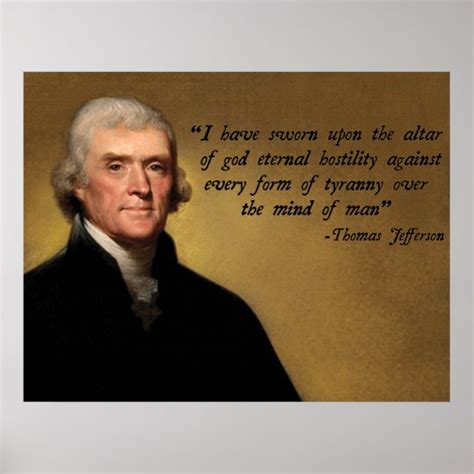 Jefferson Tyranny Quote Poster | Zazzle.com