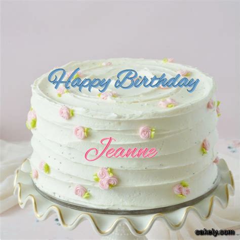 🎂 Happy Birthday Jeanne Cakes 🍰 Instant Free Download