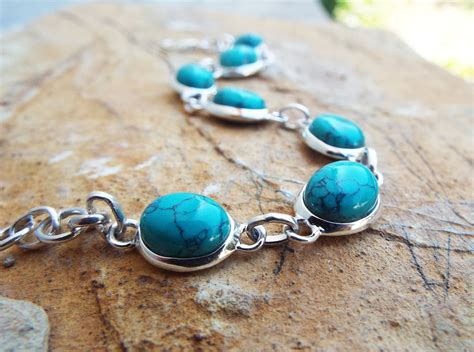 Sterling Silver Turquoise Bracelet