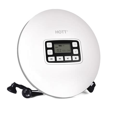 HOTT CD611 Portable Wireless Bluetooth CD Player Personal Compact Disc ...