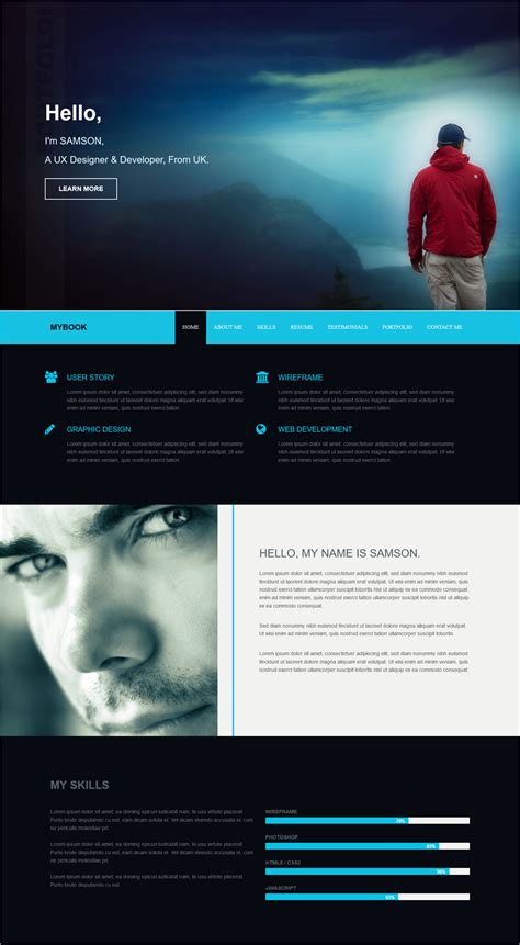 30 Best Free Online Resume CV Website Templates