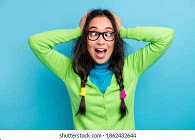 Photo Positive Funky Young Woman Crossed Stock Photo 1862432644 | Shutterstock