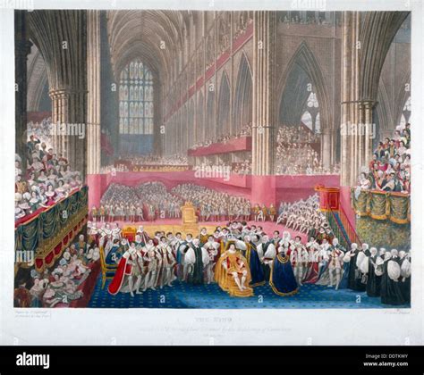 The coronation of King George IV in Westminster Abbey, London, 19th ...