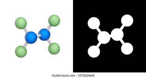 Nitrogen Fluoride Dinitrogen Tetrafluoride Tetrafluorohydrazine Formula 스톡 일러스트 1972424645 ...