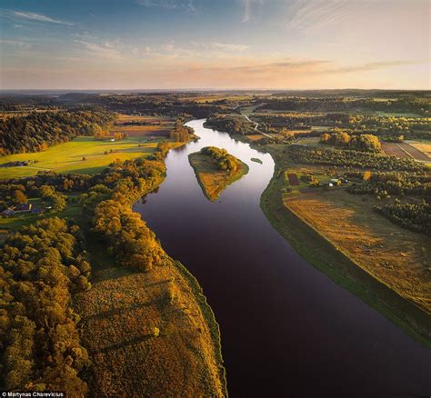 Stunning drone images capture the true beauty of Lithuania | Daily Mail ...