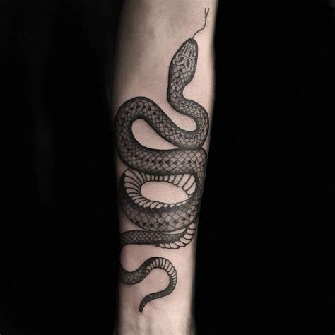 25+ Black and Grey Snake Tattoo Designs | PetPress