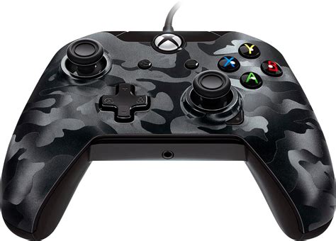 PDP Wired Controller for PC and Microsoft Xbox One Black camo 048-082-NA-CM00 - Best Buy