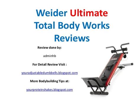 Weider Ultimate Body Works Review