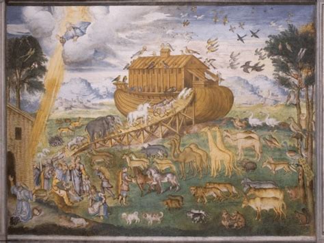 -Bernardino Luini, Noah's ark. Fresco, San Maurizio church, Milan, Italy 20 | Download ...