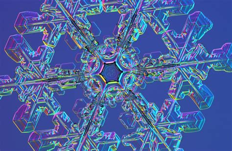 Typeless!: Snowflakes under microscope