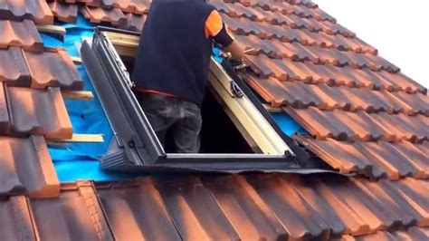 Attic conversion skylight installation - Velux Skylight GHL Opening Skylight - YouTube