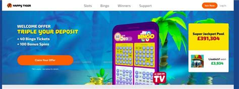 Happy Tiger Review - Claim Bingo Tickets + 100 Bonus Spins - 4/5!