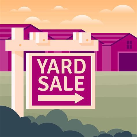 Yard Sale Sign Illustration 227346 Vector Art at Vecteezy