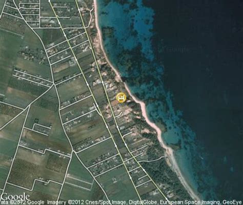 Sani Beach Hotel: video, popular tourist places, Satellite map - Nea Fokea - Halkidiki - Greece ...