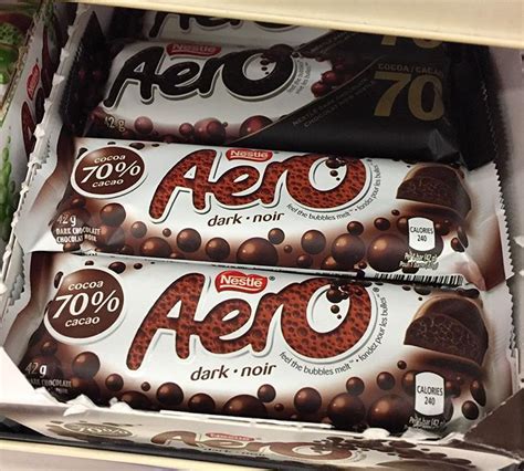 Nestle Aero Dark Chocolate Bar | Cocoa 70, Candy bar, Dark chocolate bar