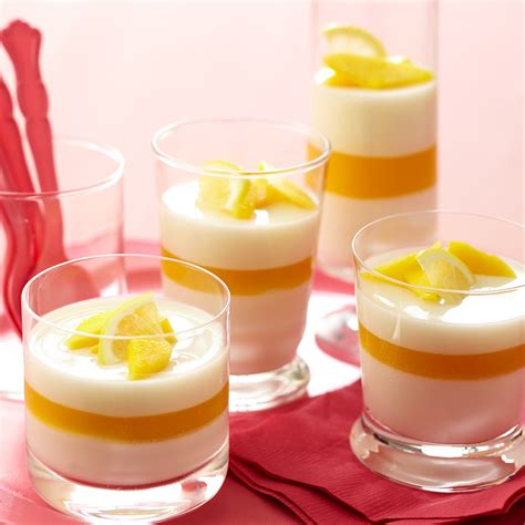 Panna Cotta with Mango Gelee Recipe - EatingWell